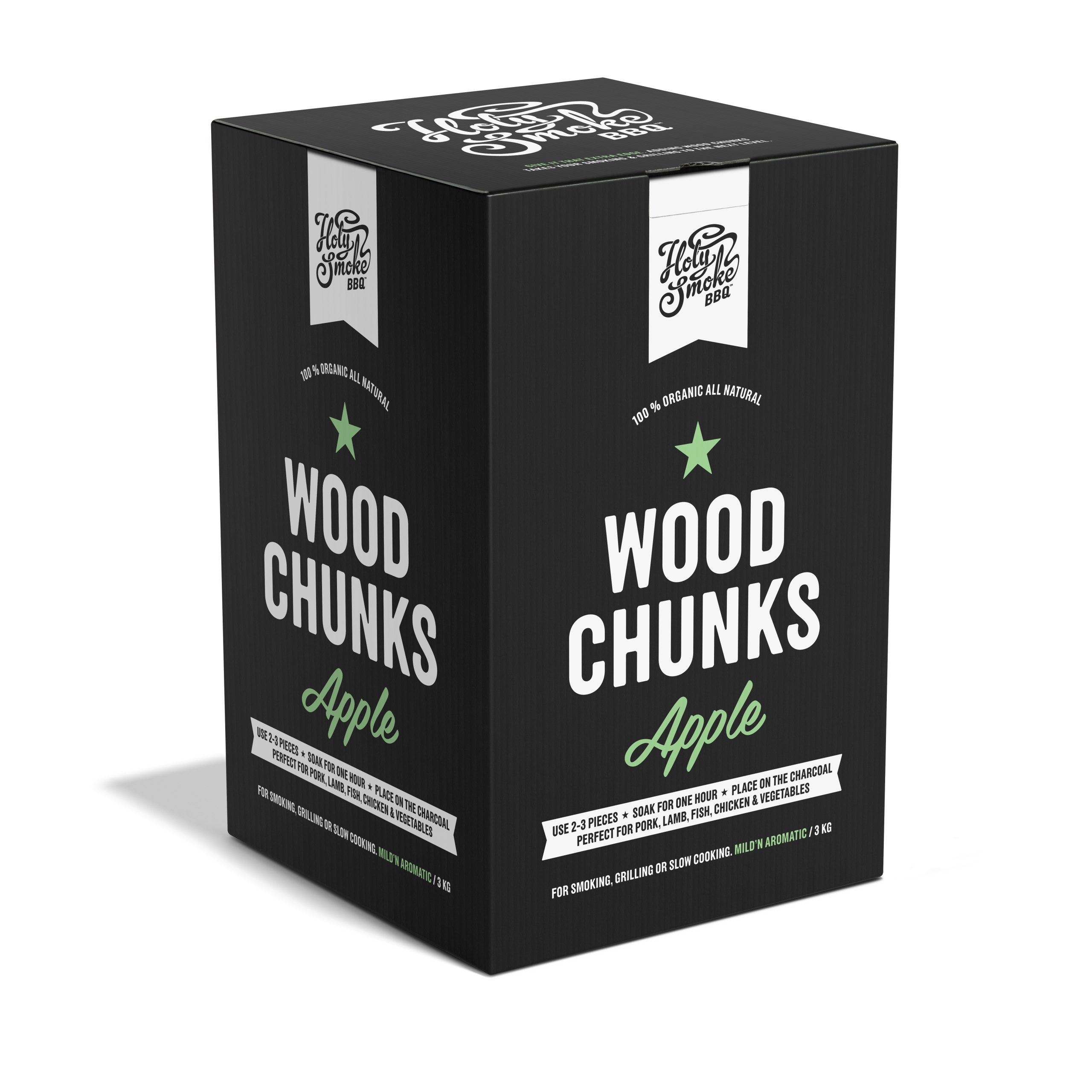 Holy Smoke BBQ Smoke Wood Chunks Apple kopen BBQ - Friends