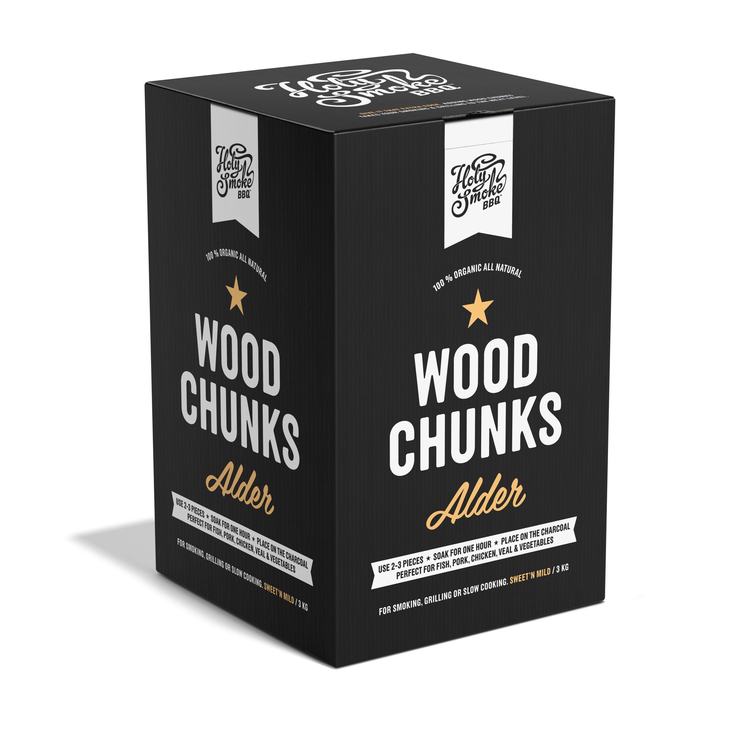 Holy Smoke BBQ Smoke Wood Chunks Alder kopen - BBQ Friends