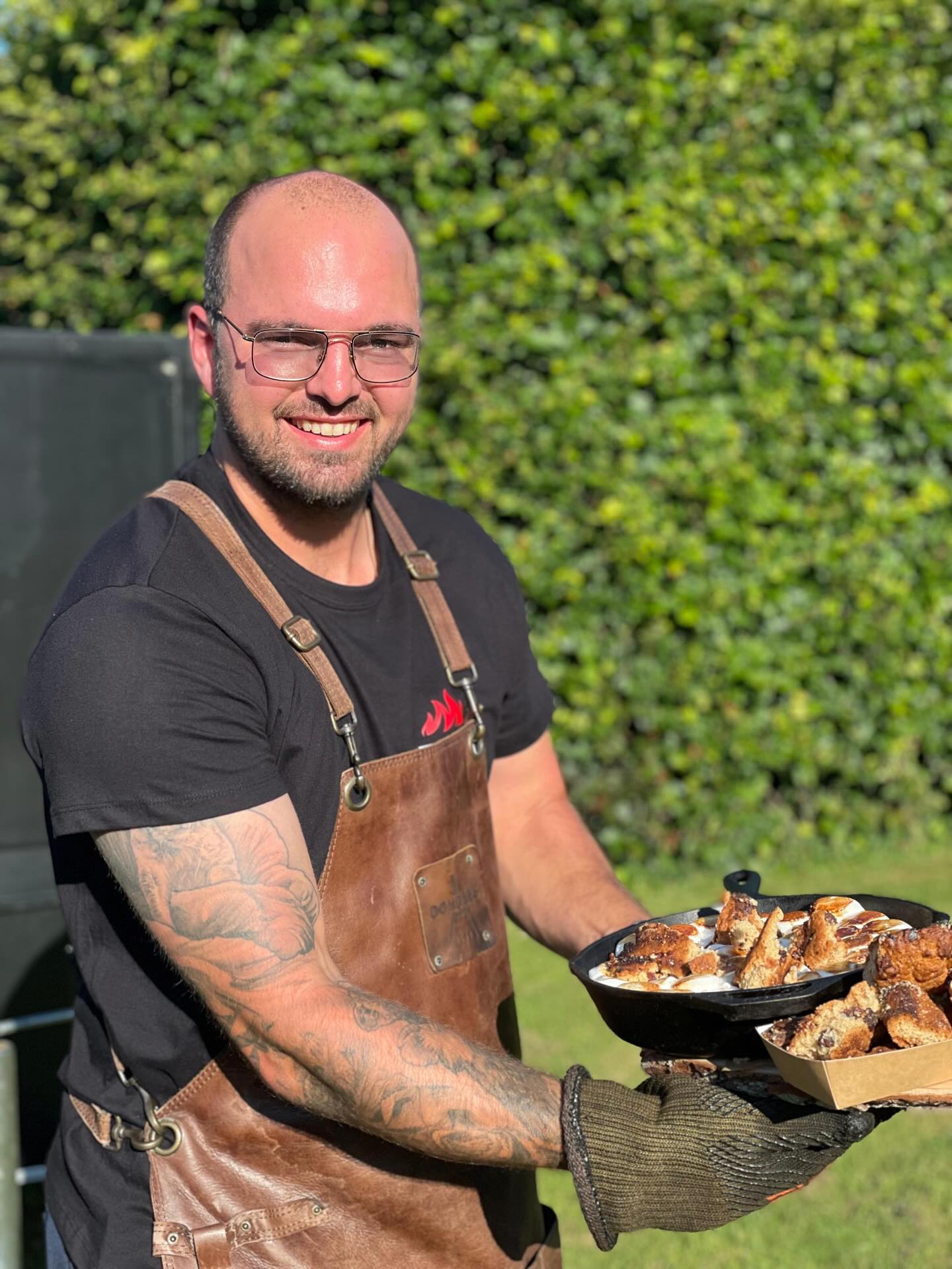 Frank koning met een lekker BBQ Toetje